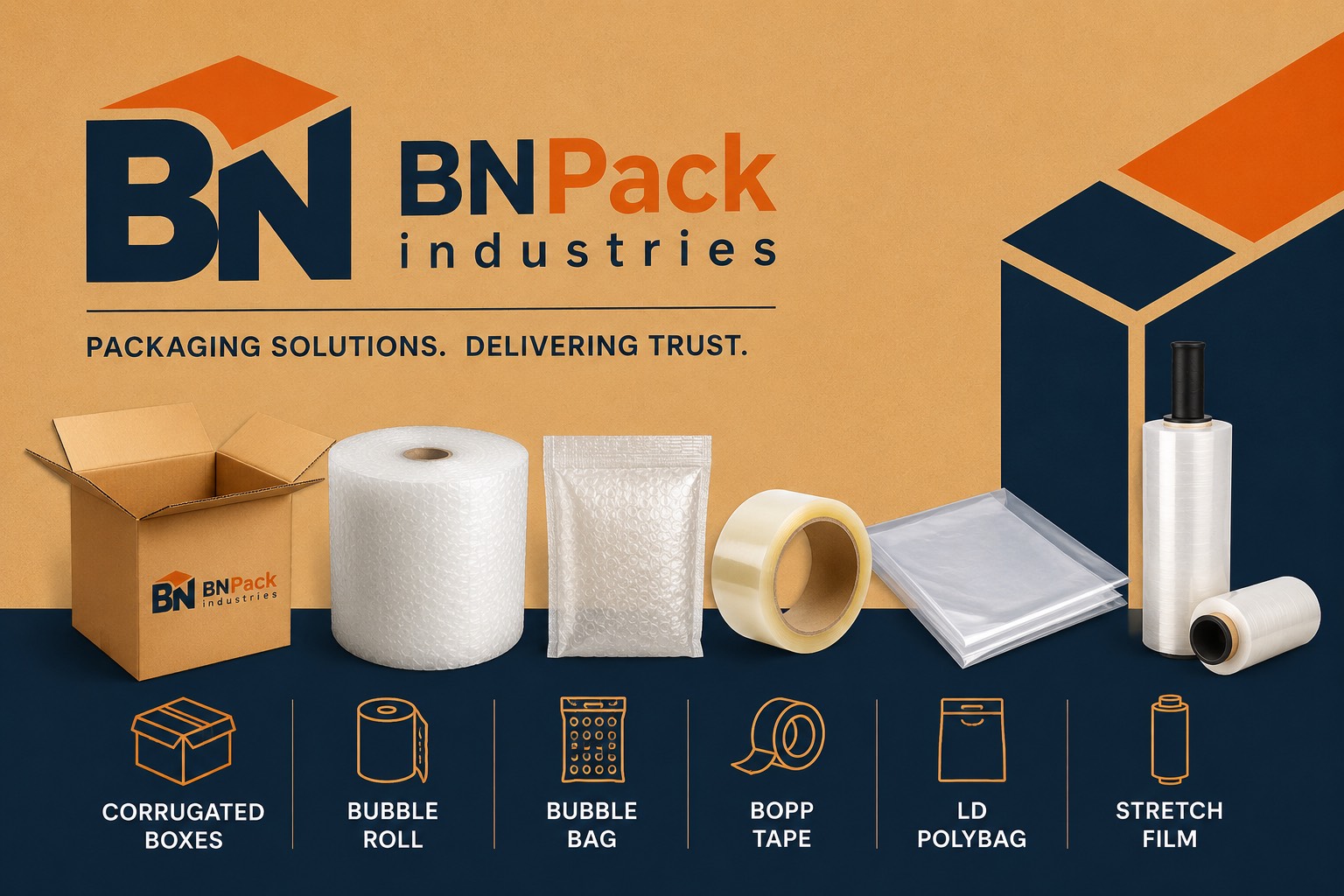 BN Pack Industries complete product range